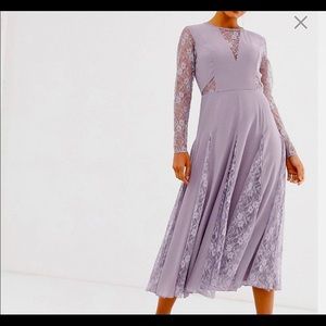 ASOS lace panel dress